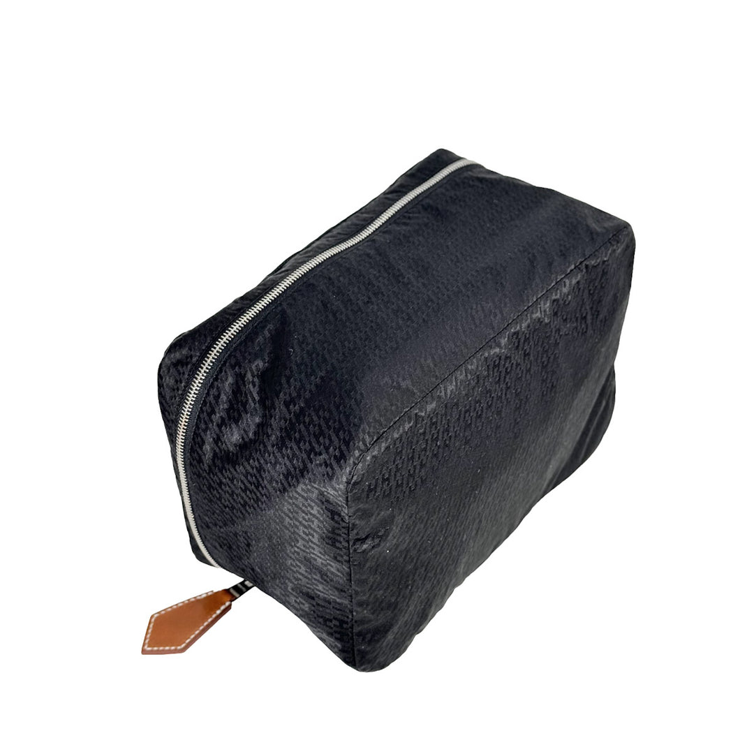 Hermes Black Travelsilk Zip Pouch Bag