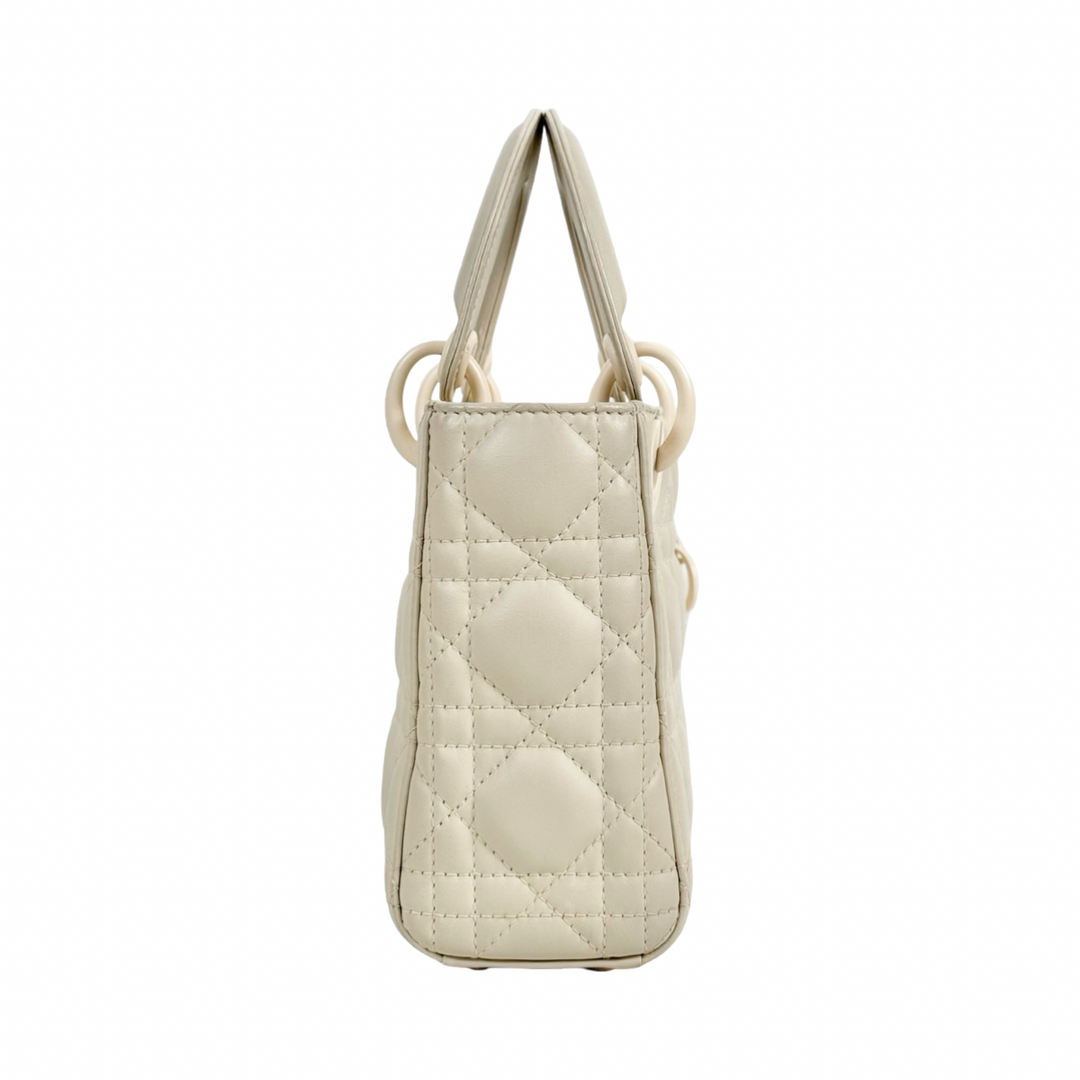 Dior Lady Dior Mini White Bag