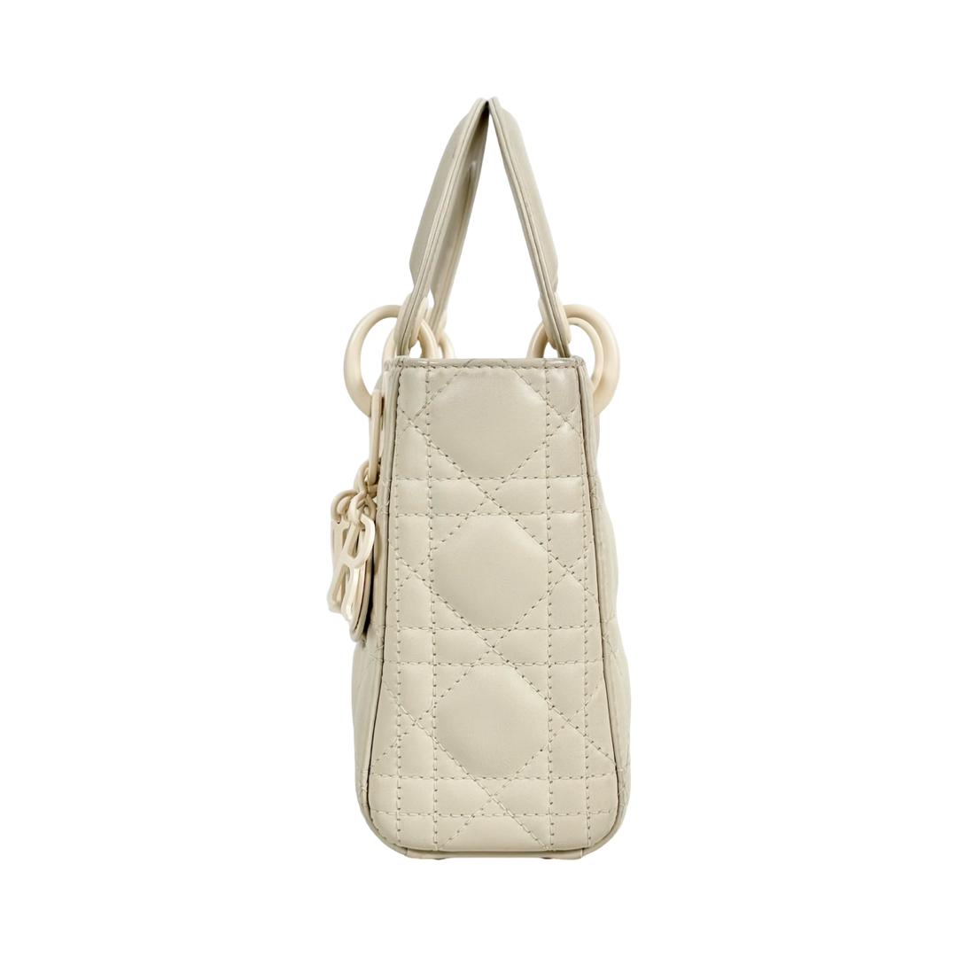 Dior Lady Dior Mini White Bag