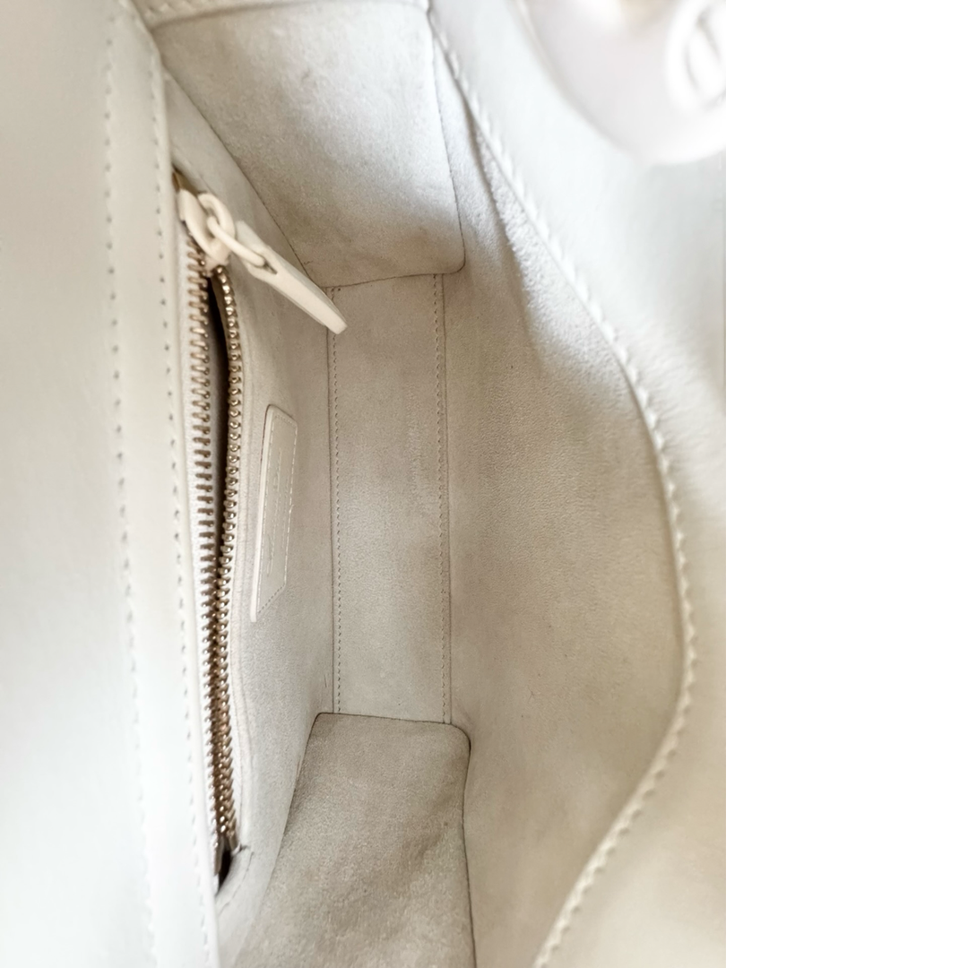 Dior Lady Dior Mini White Bag