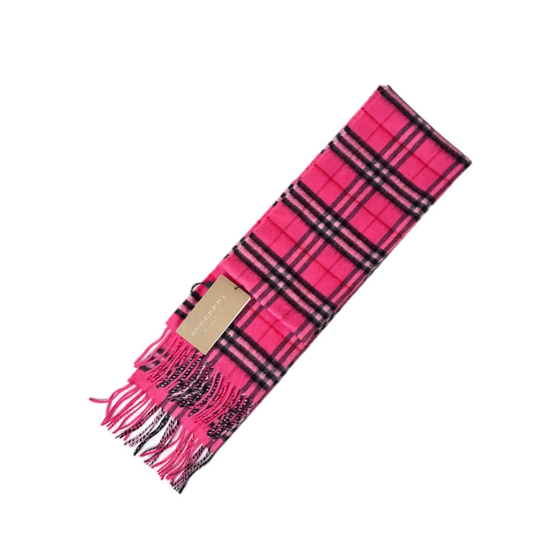 Burberry Wool  Scarf Pink Check