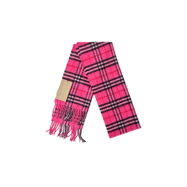 Burberry Wool Scarf Pink Check