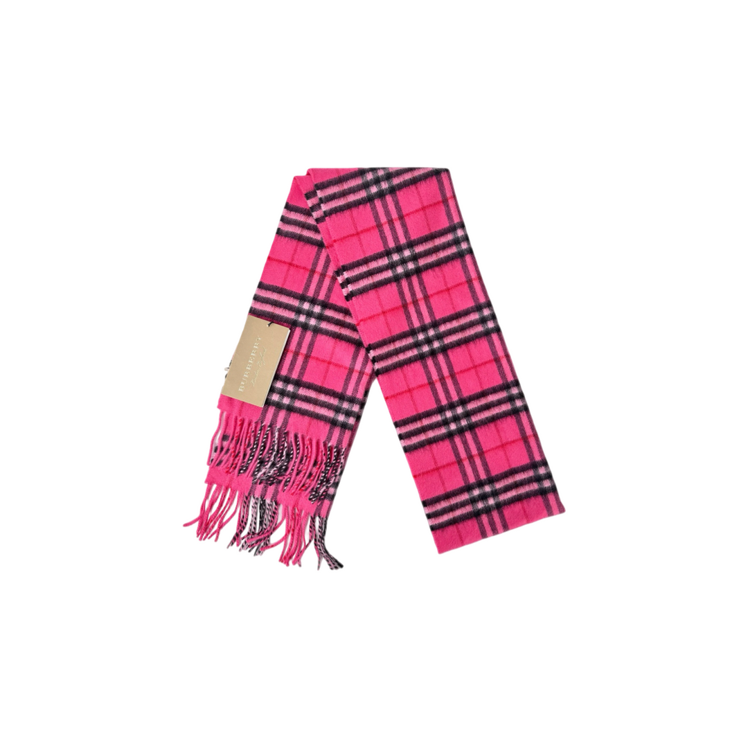 Burberry Wool  Scarf Pink Check