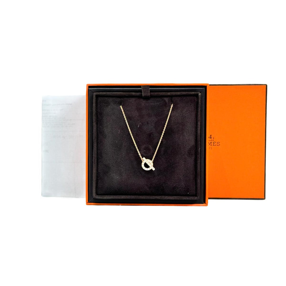 Hermes Rose Gold Finesse Necklace