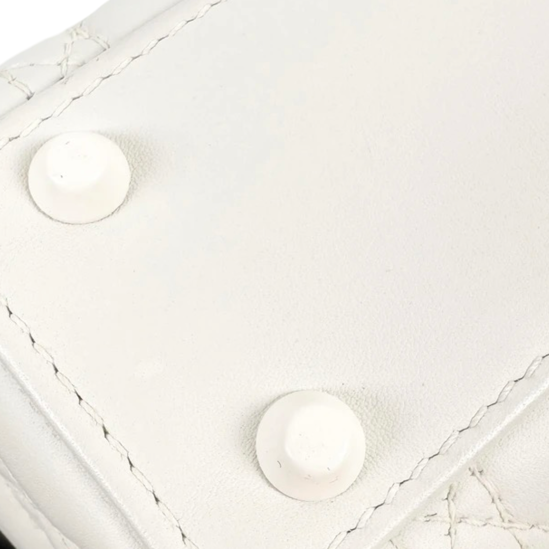 Dior Lady Dior Mini White Bag