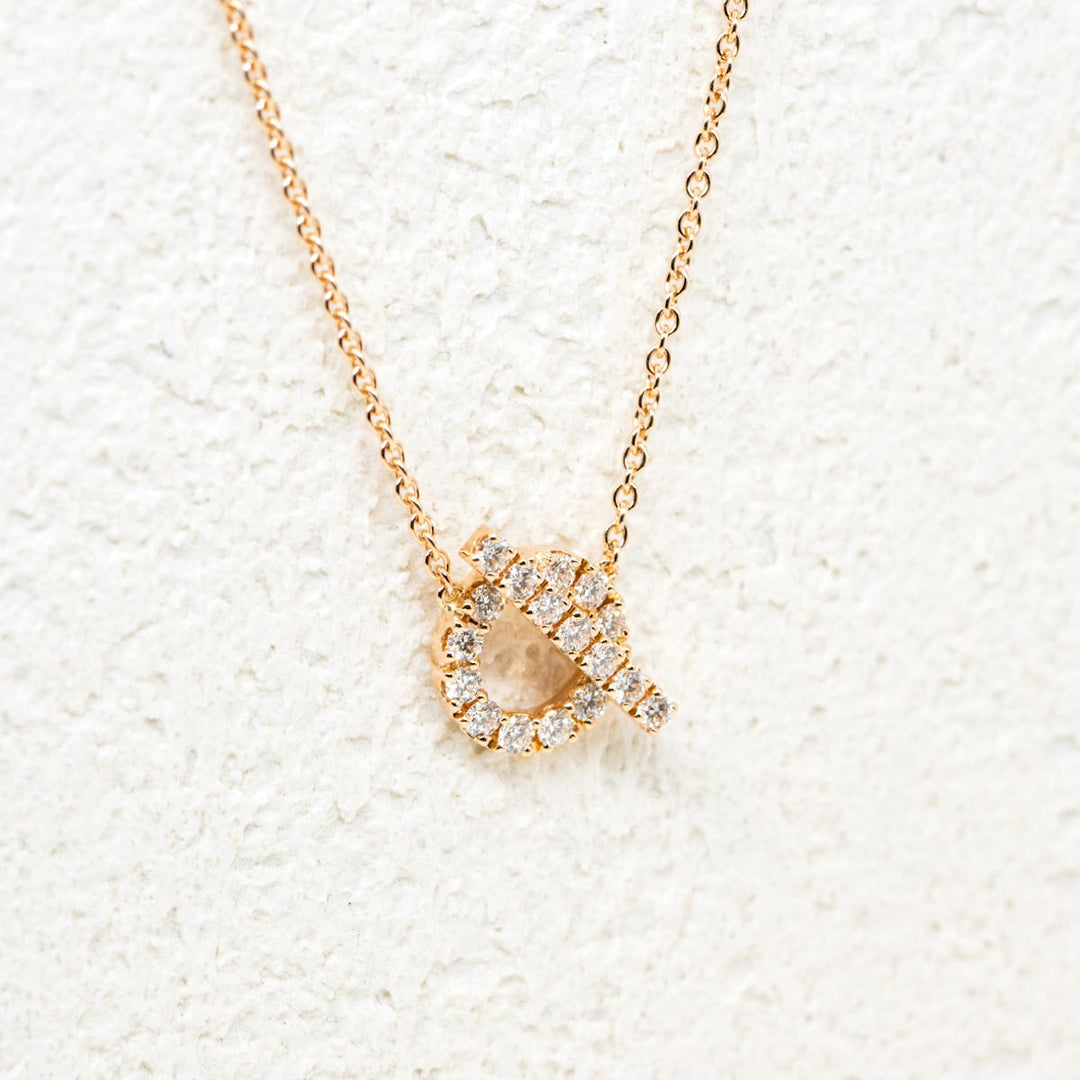 Hermes Rose Gold Finesse Necklace