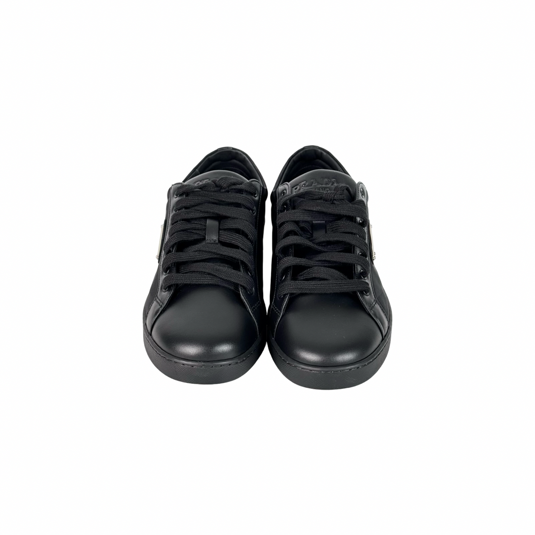 Prada Black Triangle Logo Shoes #7.5