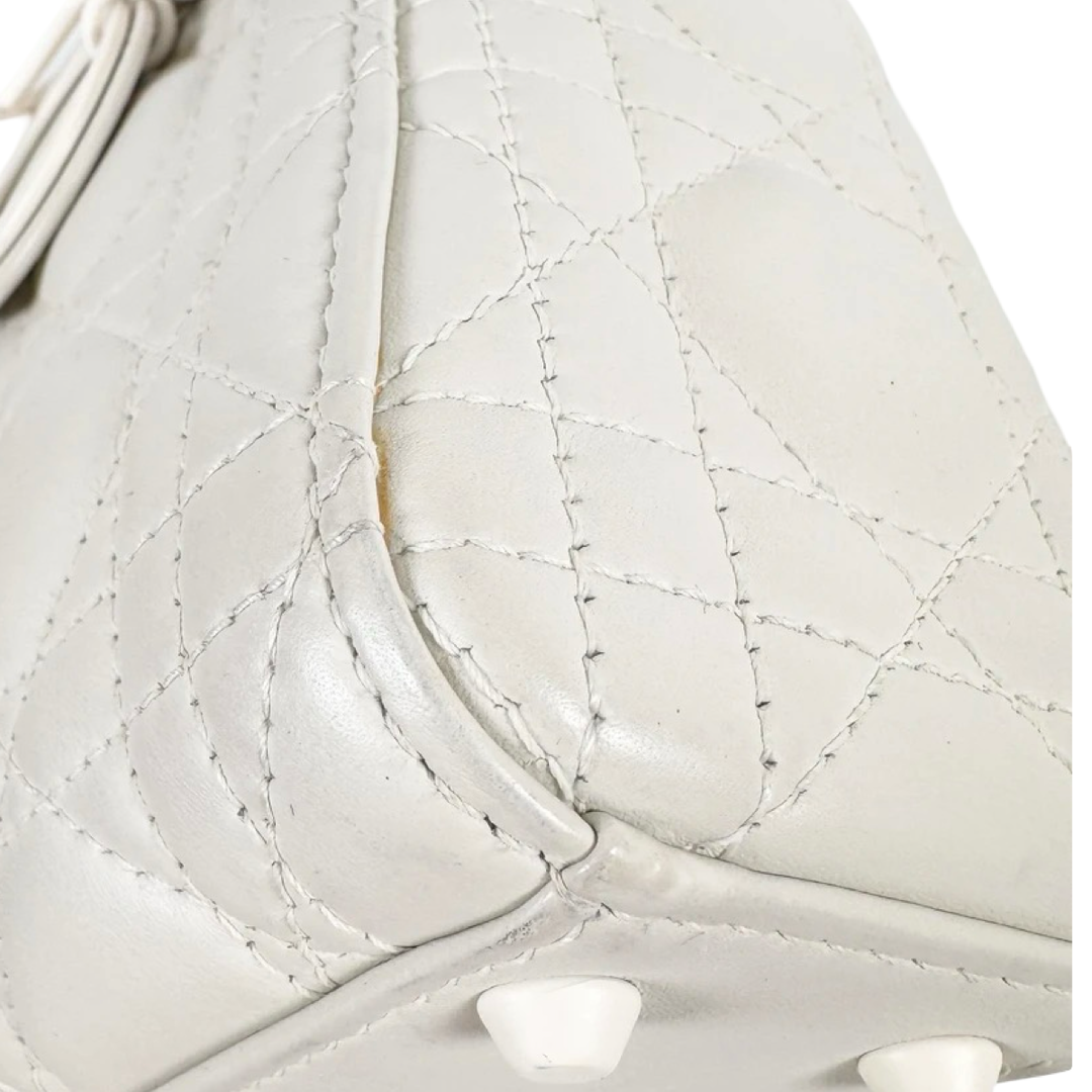 Dior Lady Dior Mini White Bag
