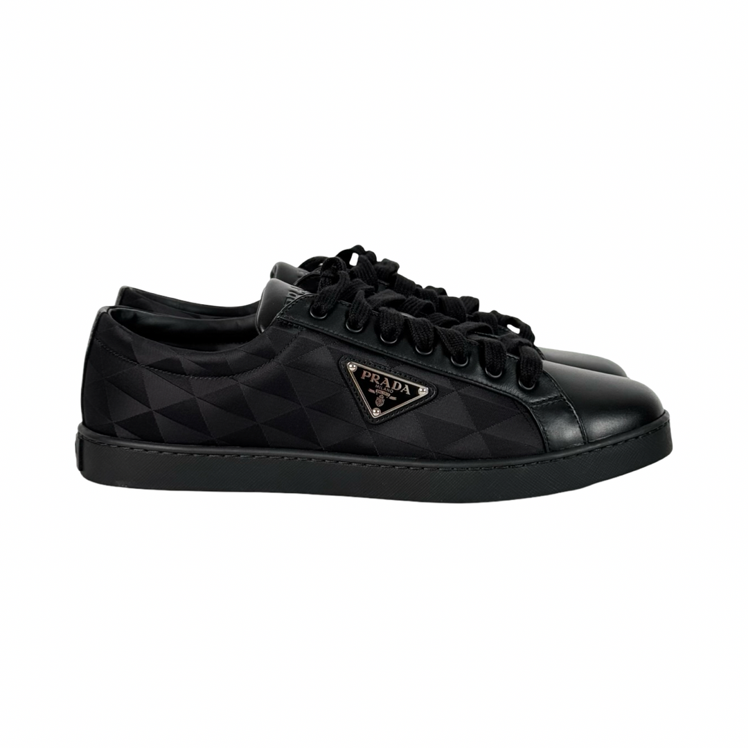 Prada Black Triangle Logo Shoes #7.5