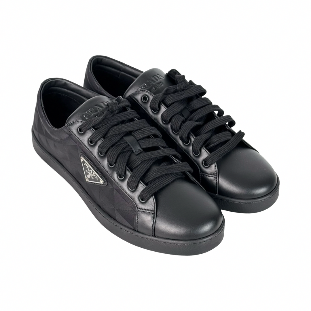 Prada Black Triangle Logo Shoes #7.5