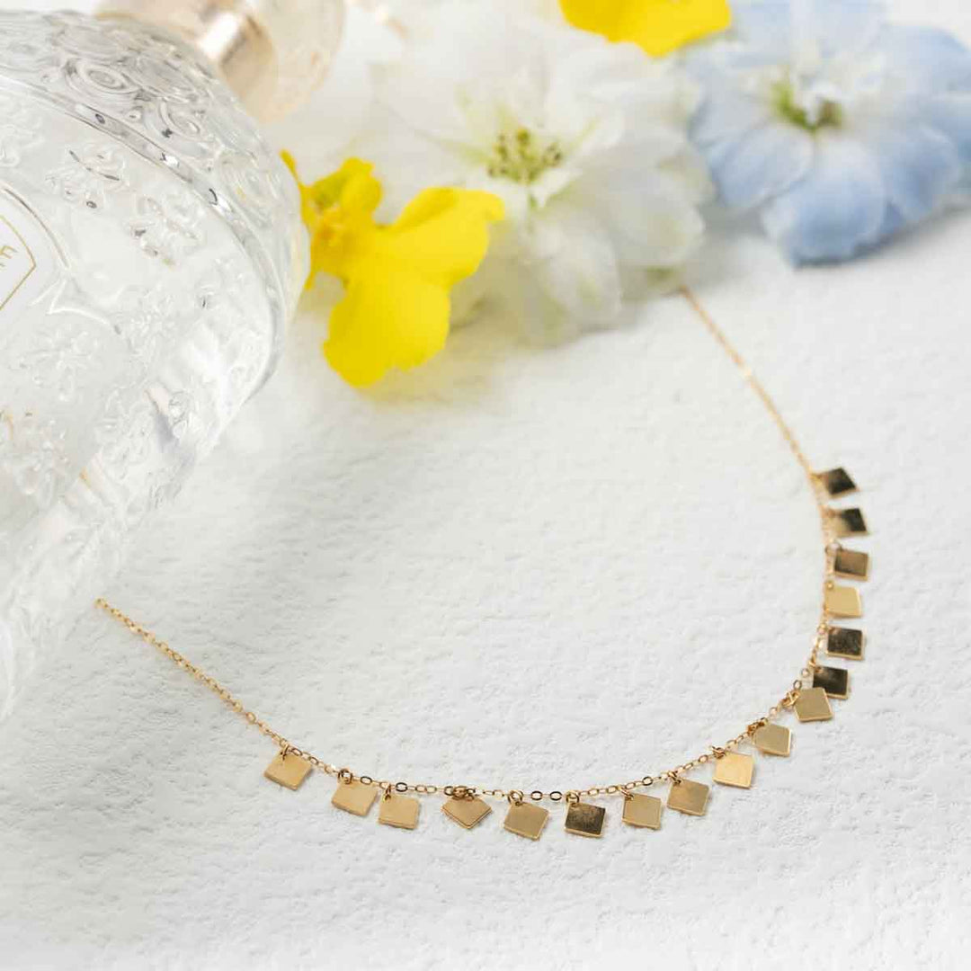 18K Solid Yellow Gold Necklace