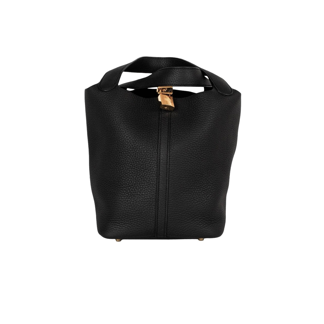 Hermes Picotin 22 Bag Black TC