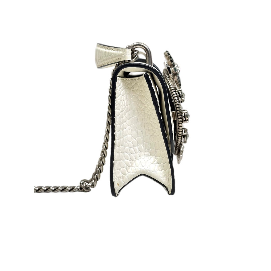 Miumiu White Crystal Miu Lady Bag