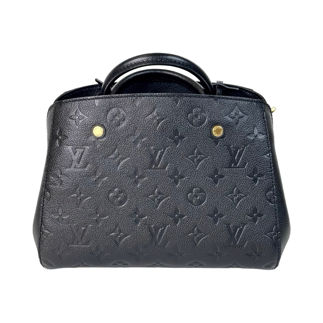 Louis Vuitton Montaigne Black Calfskin PM Bags