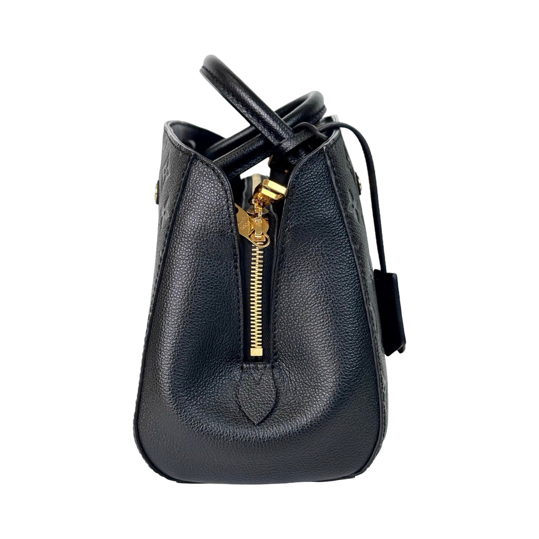 Louis Vuitton Montaigne Black Calfskin PM Bags