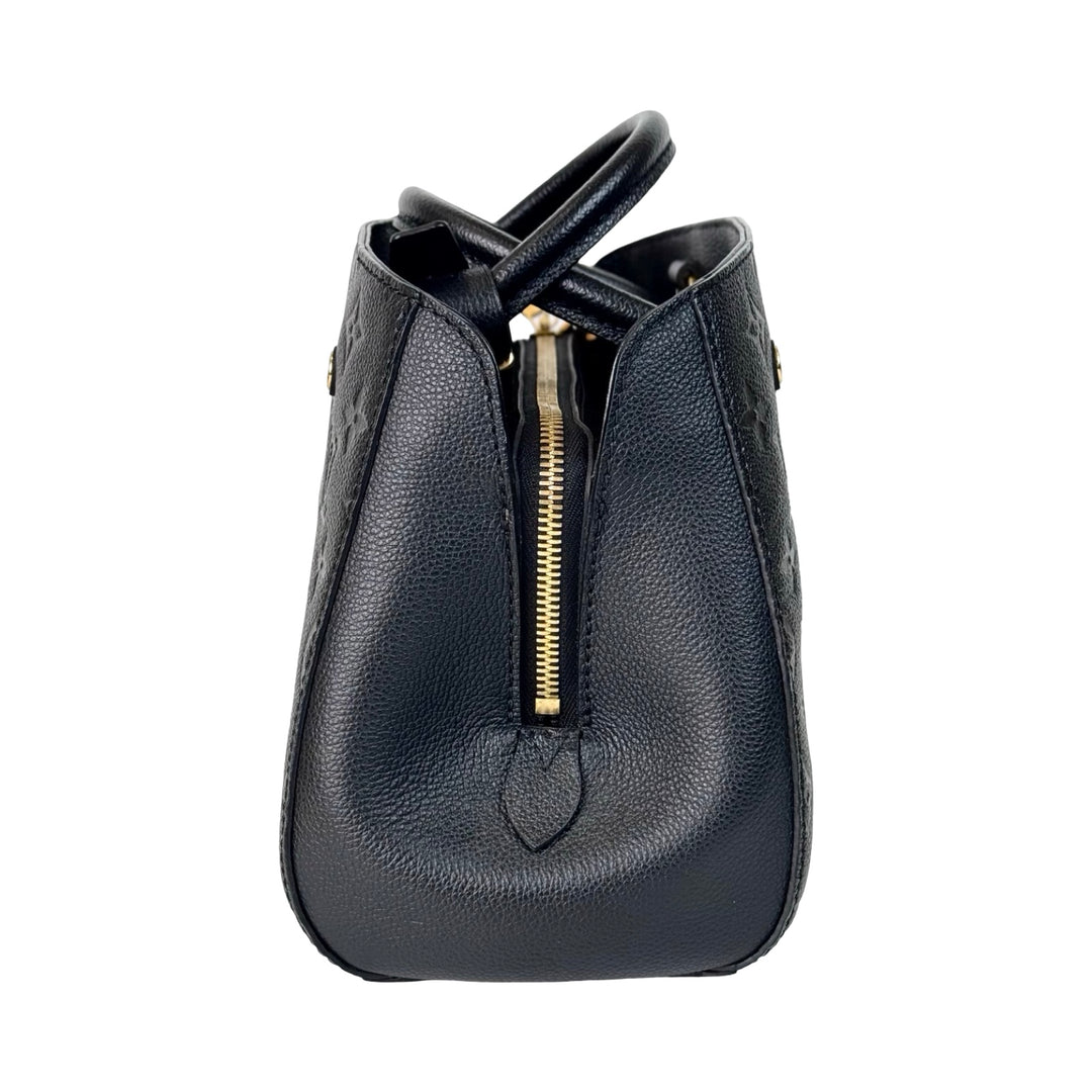 Louis Vuitton Montaigne Black Calfskin PM Bags