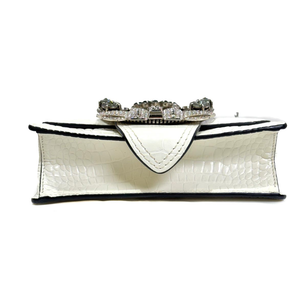 Miumiu White Crystal Miu Lady Bag