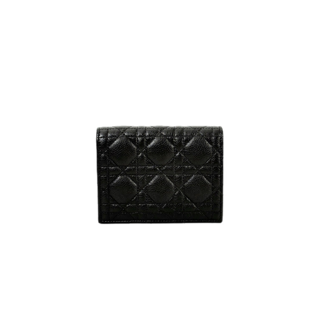 Dior Caro Black Short Wallet