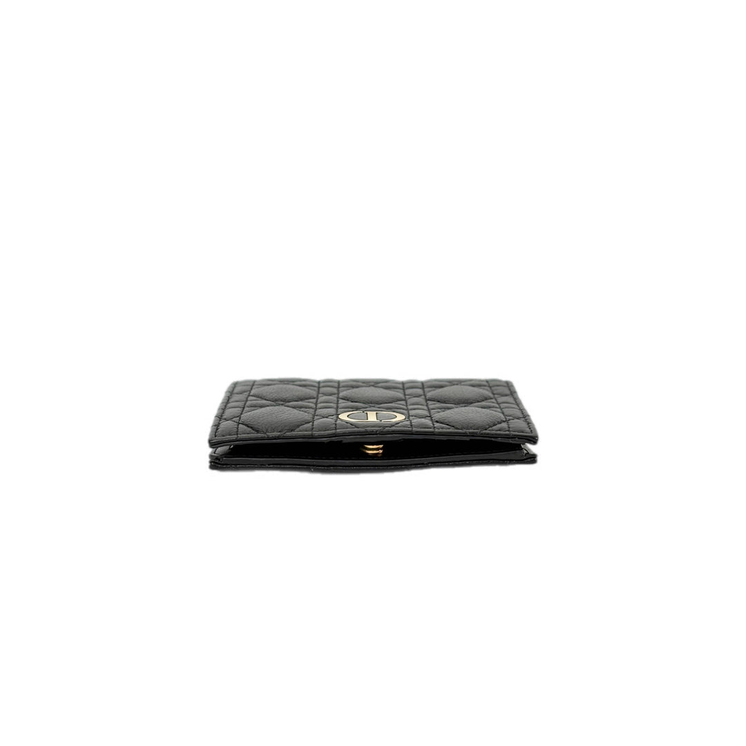 Dior Caro Black Short Wallet
