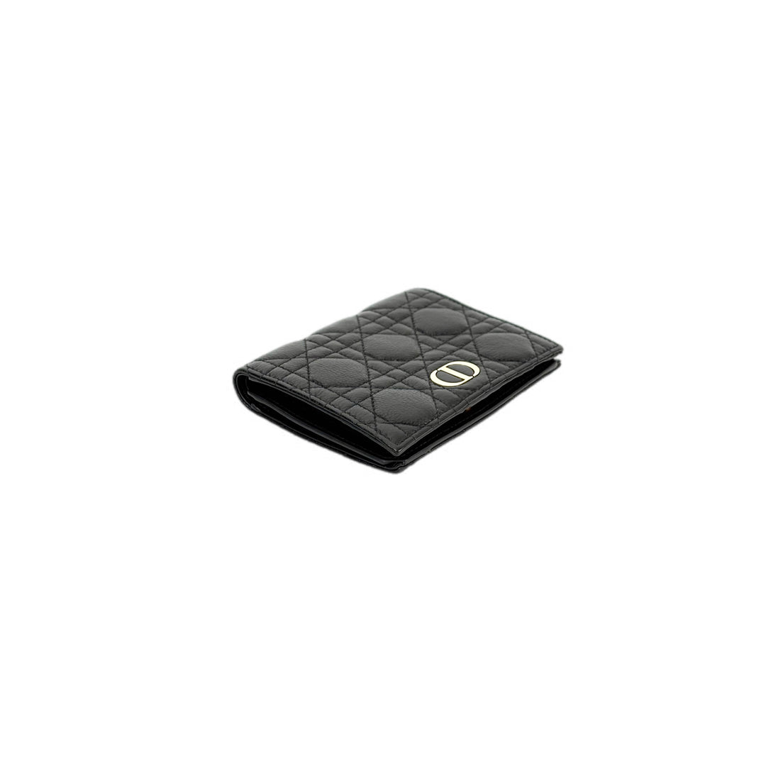 Dior Caro Black Short Wallet