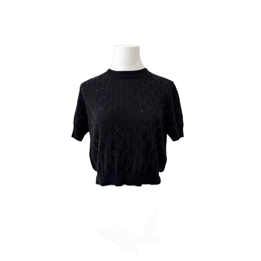 Gucci Black Bright Wool Top #L