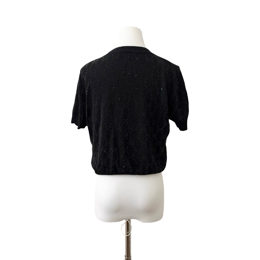 Gucci Black Bright Wool Top #L