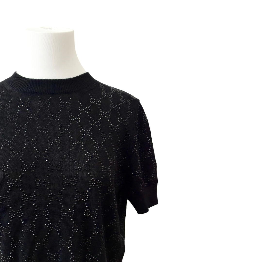 Gucci Black Bright Wool Top #L