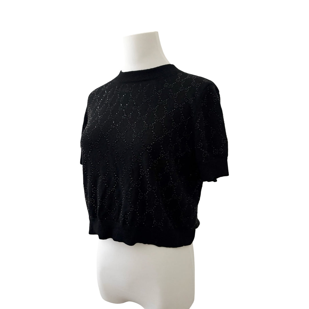 Gucci Black Bright Wool Top #L