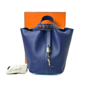 Hermes 18 Picotin Blue Epsom