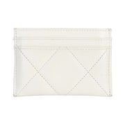 Chanel 19 Quilted White Cardholder
