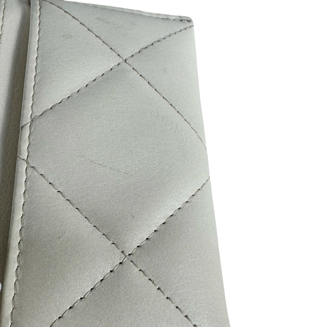 Chanel 19 Quilted White Cardholder