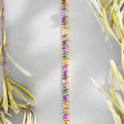 Unheated Natural Multi-colored Sapphire Stone Necklace 18.67ct, 18K Gold