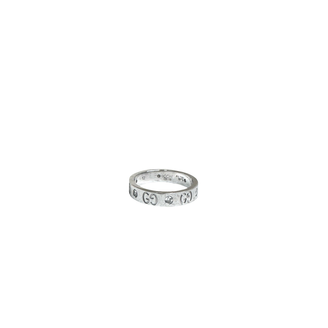 Gucci White Gold 6 Diamond Ring D0.15 - Jiaxyk
