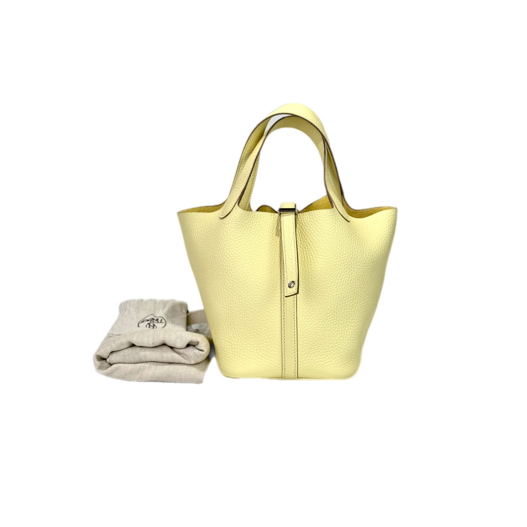 Hermes Picotin 18 I8 Bag TC Jaune Milton