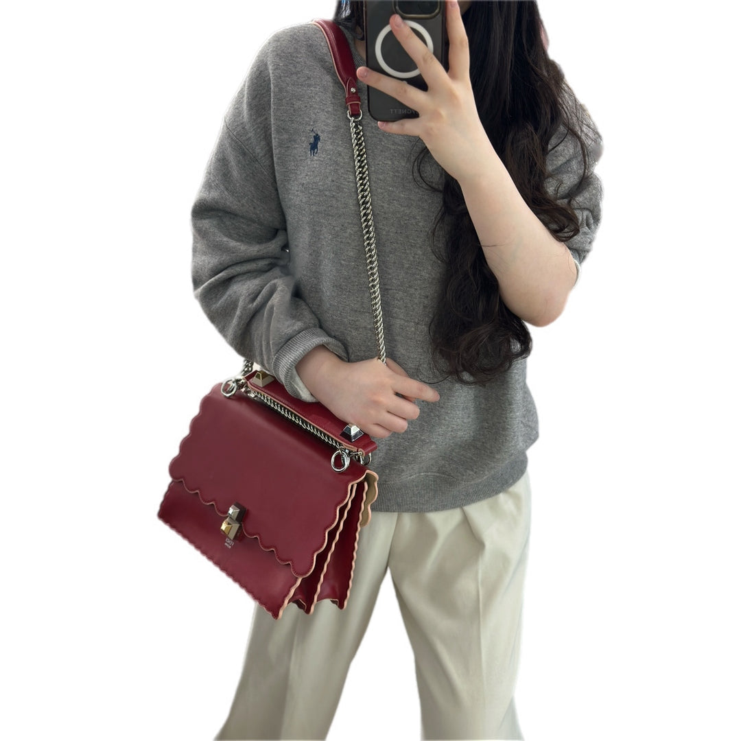 Fendi Kan I Medium Red Bag