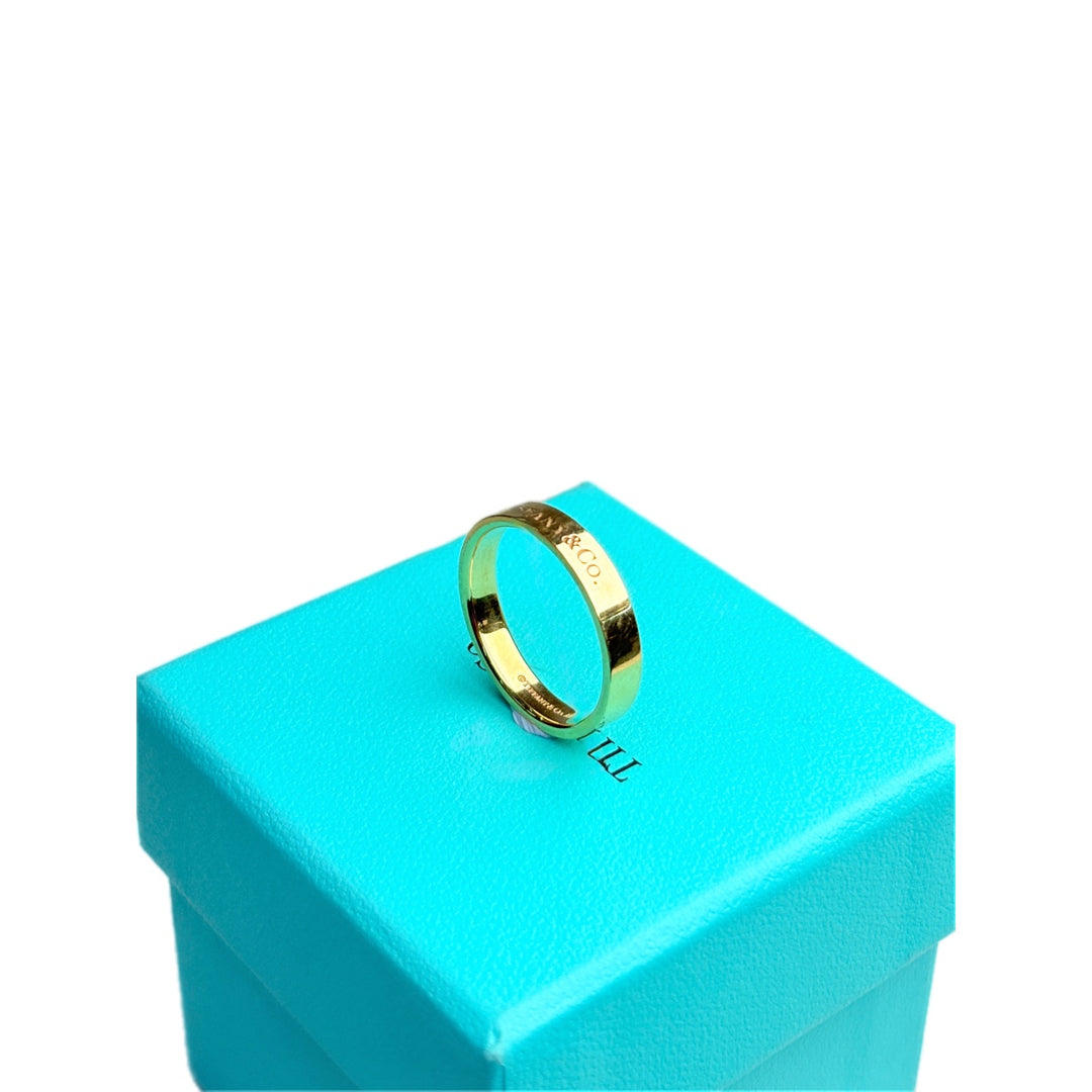 Tiffany 18k Gold Band Ring #61