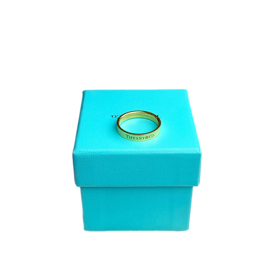 Tiffany 18k Gold Band Ring #61
