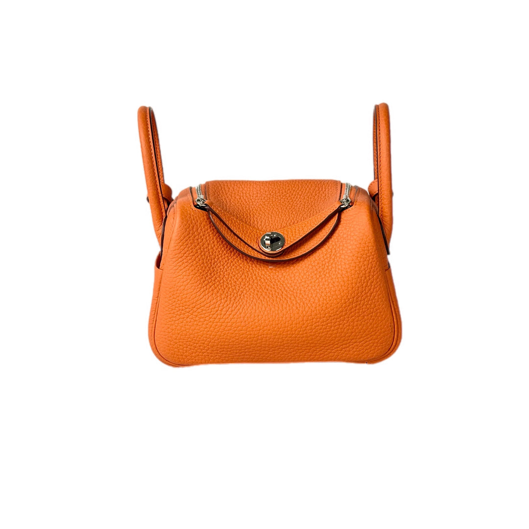 Hermes Lindy Mini Bag Orange Togo