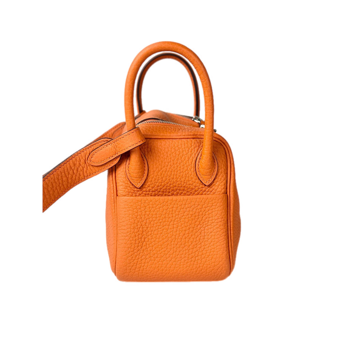 Hermes Lindy Mini Bag Orange Togo