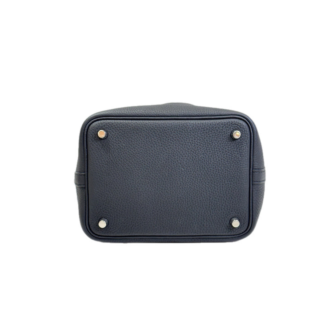 Hermes Picotin 18 Black TC Leather Bag