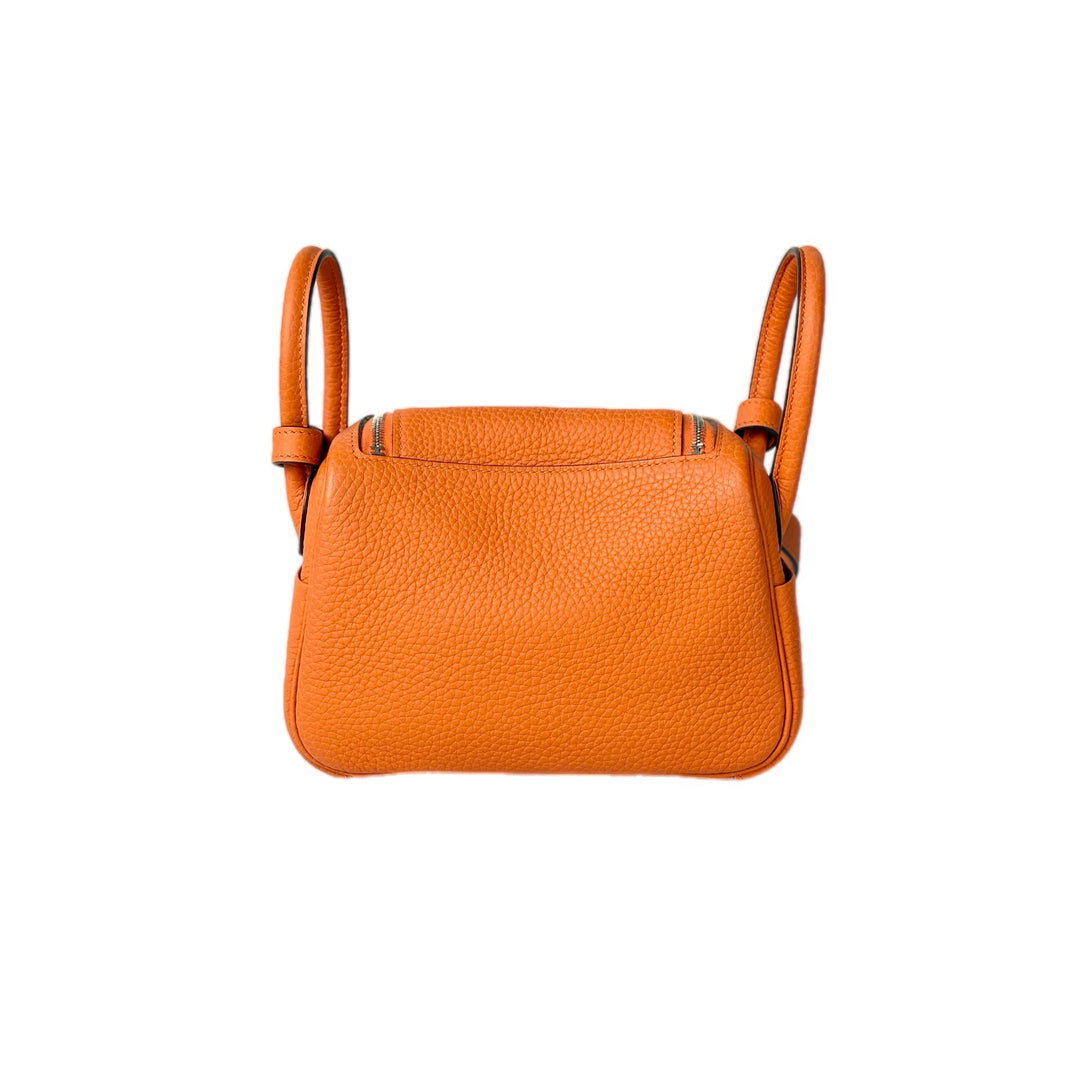 Hermes Lindy Mini Bag Orange Togo