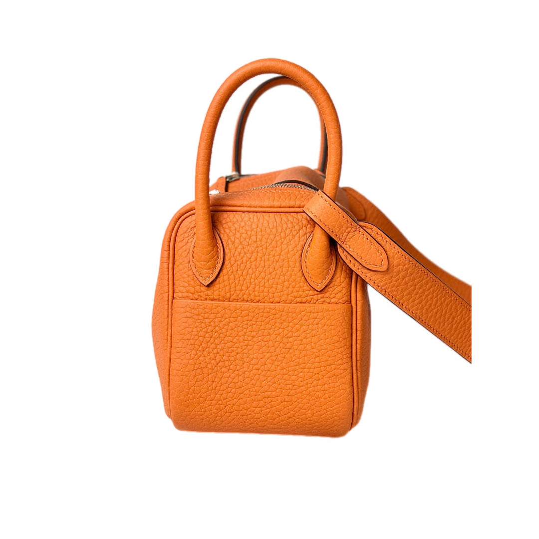 Hermes Lindy Mini Bag Orange Togo