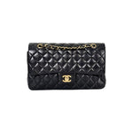Pre-owned Chanel Classic Flap Small Bag Lambskin Black