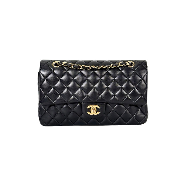 Pre-owned Chanel Classic Flap Small Bag Lambskin Black