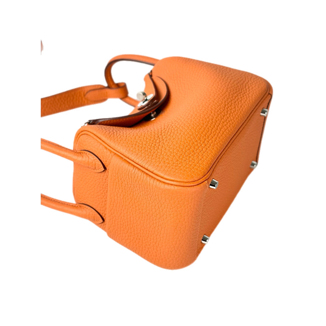 Hermes Lindy Mini Bag Orange Togo