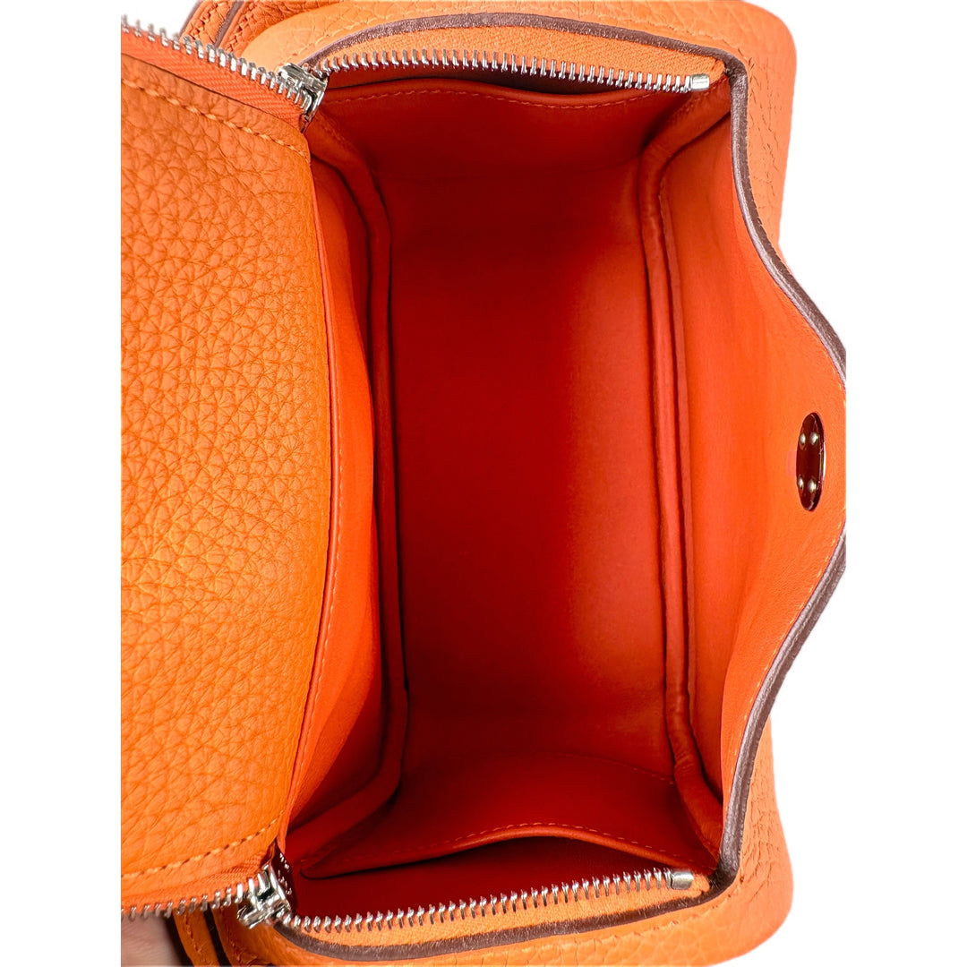 Hermes Lindy Mini Bag Orange Togo