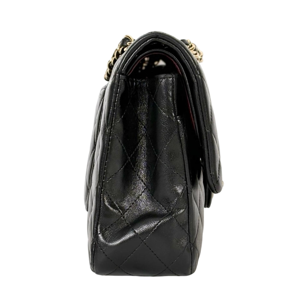 Pre-owned Chanel Classic Flap Small Bag Lambskin Black - photo 5
