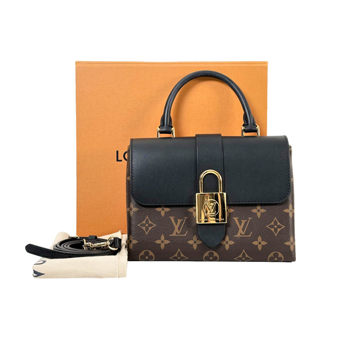 Louis Vuitton Black/Monogram Lock Bag