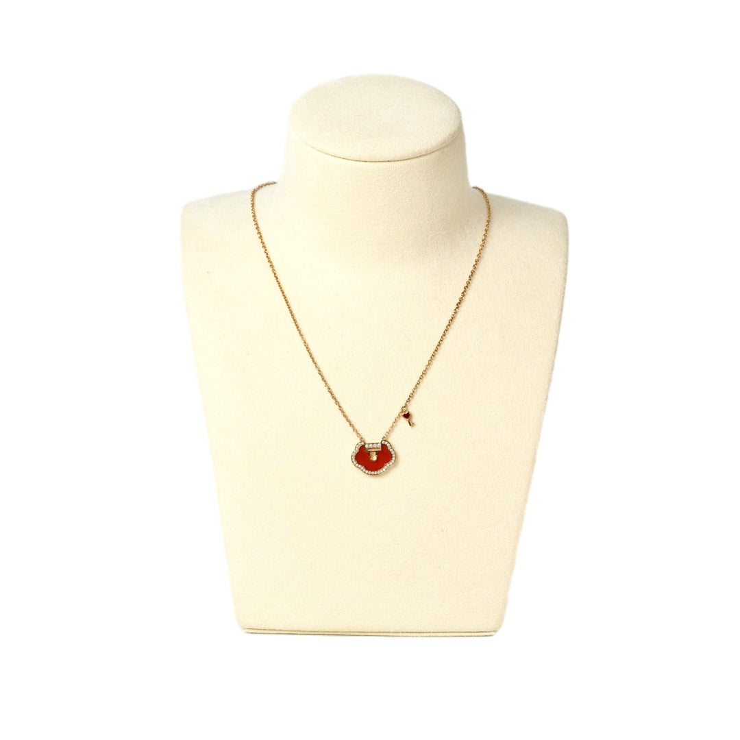 Qeelin Red Yu Yi Necklace