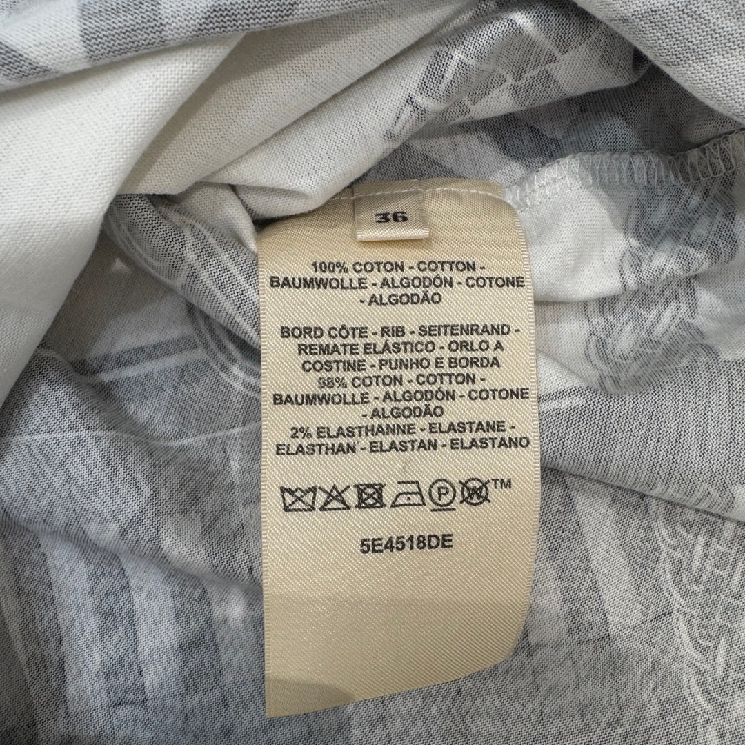 Pre-owned Hermes White Coaching Remix Long T-shirt in Cotton - photo 4